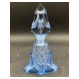 Vintage Faceted Glass Perfume Bottle with stopper