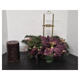 Gorgeous Christmas Centerpiece for taper candle,