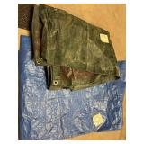 Blue Tarp 7x9  Green Tarp 5x7