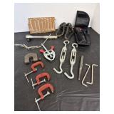 Assorted Tools Clamps etc