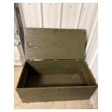 Army Green Wood Chest 1943 American Hardware