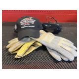 Interstate Battery hat, gloves & clock