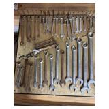 Assorted Metric and Standard Wrenches