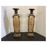 Two 19.5ï¿½ Candle Stick Holders