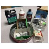 Dike stop leak, brake fluid, screws, bolts &