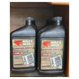 Wolfï¿½s Head, super duty, 10w-3 motor oil. Lot of
