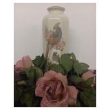 11' Japanese Porcelain Vase by Yamato, Featuring