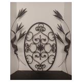 Late 20th Century Neoclassic 24' Pierced Bronze