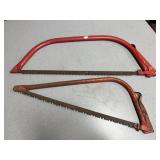 Vintage bow saws