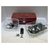 Disston, My Buddy tool box, various nuts, bolts &