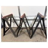 Three Saw Horses folding