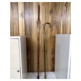 Two wooden canes