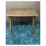 Vintage wooden side table.   24W 18D 21T