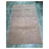 Nice Taupe Area Rug.  36'w x 60'  Needs Cleaning!