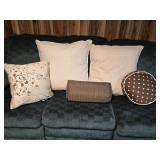 Throw or Bed Pillows, 5, Browns, beige and