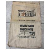 Great Lakes Coffee burlap sack  25x41