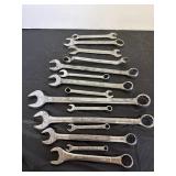 Assorted Standard combination wrenches