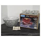 Vintage Anchor'Arlington' Punch Bowl, 14 cups and