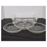 Nice Vintage Anchor Hocking Baking Dishes.  Three