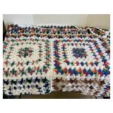 Crochet Multi-Colored Full Sized Quilt