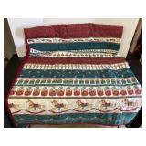 Machine Stitched Green/Red Rocking Horse Full