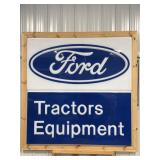 Ford Tractors Equipment Sign 74 1/2 x 76 1/2