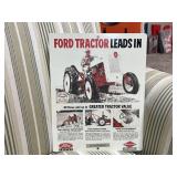 Ford Tractor, metal sign, heavy.  11x14