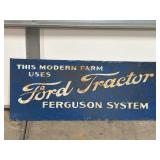 Vintage FORD Tractor metal sign 30x12