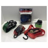 Ratcheting tie downs, one is New.