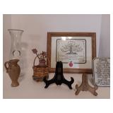 Family Tree Wall Decor and Decorative Assortment