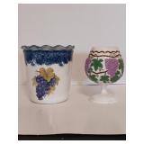 Vintage Arnel's Ceramic Wine Goblet and Vintage