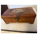 Vintage Cedar With Scenery with Jewelry Parts