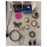 Lockets Cameos Butterfly Avon Jewelry