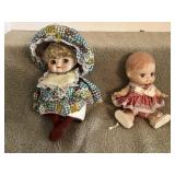 Vintage musical wind up doll, plays music  &