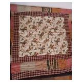 Hand Stitched Tan Cowboys Baby Quilt