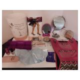 Feminine Bathroom Items and Decor Including