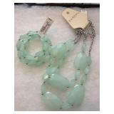 New Kim Rogers Necklace and Bracelet Mint Green