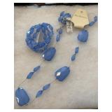 New Kim Rogers Necklace and Bracelet Sky Blue