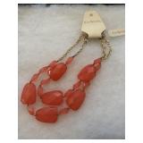 New Kim Rogers Necklacez Coral color beautiful
