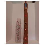 Hand Stitched Yard Stick Holder Wall Mount and