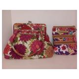 Vera Bradley Purse and Lily Bloom Wallet/Makeup