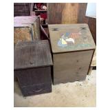 Wood one Laundry Wood Box and Tator