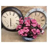 Clocks and Basket of Flowers Clocks needs