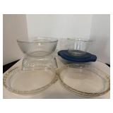 Pyrex and Anchor Hocking 6 pc Glass Baking Dishes