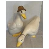 Vintage ceramic ducks