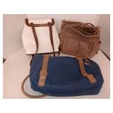 Three Leather Purses Including MultiSac and