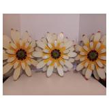 Three Beautiful Metal Wall Flowers 15'x15'