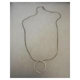 925 Sterling Necklace with Pendant 18 inch