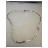 925 Sterling Herringbone Necklace 22inch