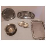 Vintage Silver Plated Trays and Decorative Home
